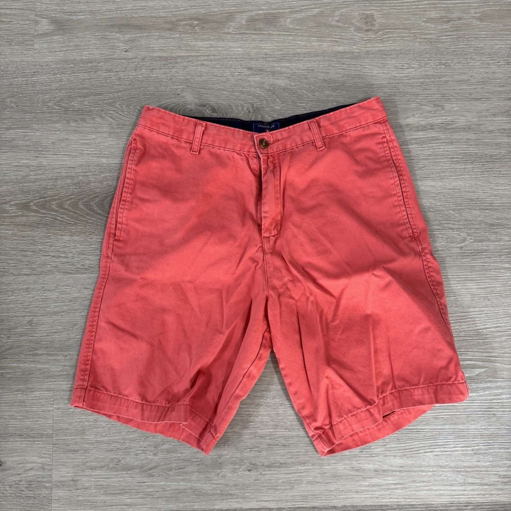 Saddlebred Coral Flat Front 9" Chino Shorts Men's Size 32